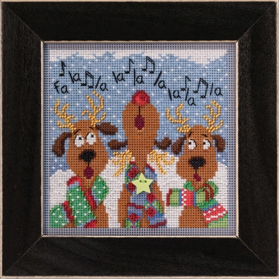 Mill Hill Reindeer Chorus Cross Stitch Kit Buttons & Beads MH142036