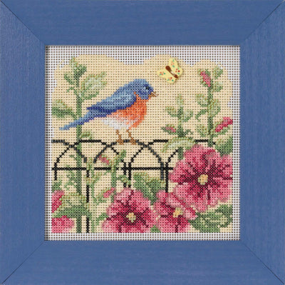 Mill Hill Spring Bluebird Cross Stitch Kit 2022 Buttons & Beads MH142215
