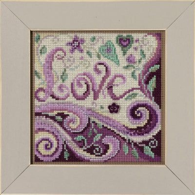 Mill Hill Love Cross Stitch Kit Buttons & Beads MH142312