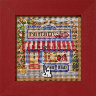Mill Hill Main Street Butcher Shop Cross Stitch Kit Buttons & Beads MH142516