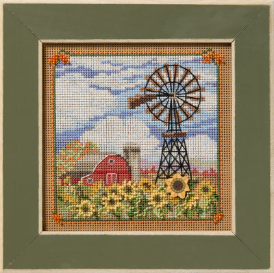 Mill Hill Windmill Cross Stitch Kit Buttons & Beads MH142523