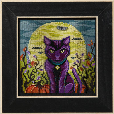 Mill Hill Spooky Cat Cross Stitch Kit Buttons & Beads MH142525