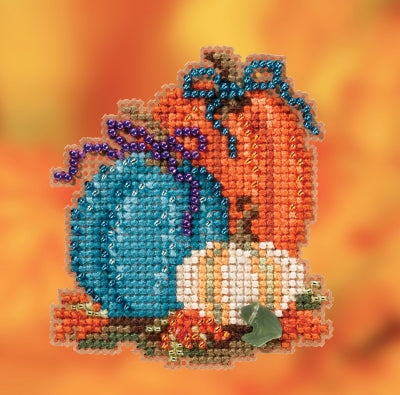 Mill Hill Pumpkin Trio Cross Stitch Kit MH182026