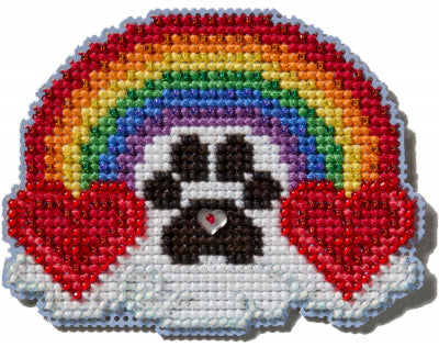 Mill Hill Pawsitively Love Cross Stitch Magnet Kit MH18-2515