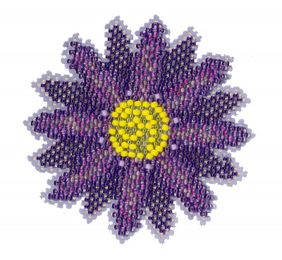 Mill Hill Springtime Purple Flower Beaded Cross Stitch Kit MH21-2212