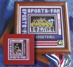 Mill Hill Sports Fan Frame Cross Stitch Kit 2009 Stitched & Beaded Kit MH269004