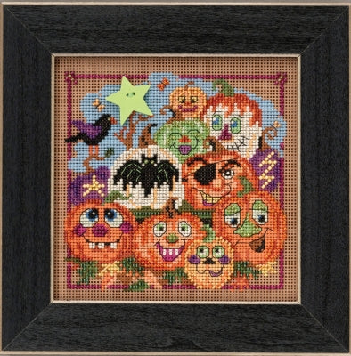 Mill Hill Painted Pumpkins Cross Stitch Kit Buttons & Beads MH145206