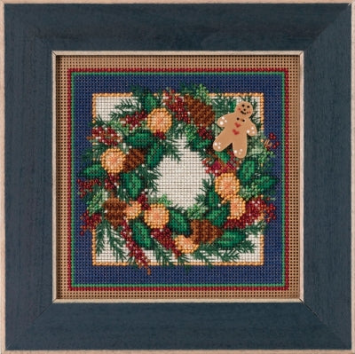 Mill Hill Spiced Wreath Cross Stitch Kit 2015 Buttons & Beads MH145304