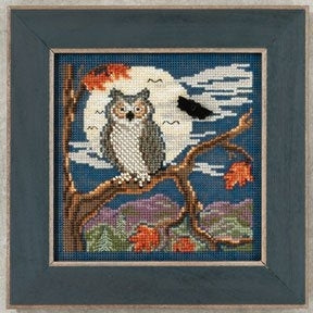 Mill Hill Night Owl Cross Stitch Kit 2012 Buttons & Beads MH142203