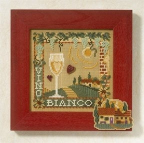 Mill Hill Vino Bianco Cross Stitch Kit 2007 Buttons & Beads MH147101