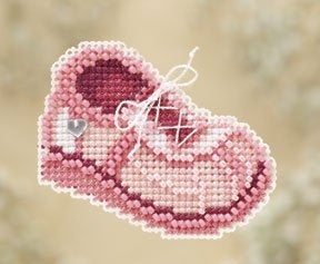 Mill Hill Pink Sneaker Cross Stitch Kit MH180101