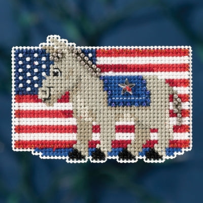 Mill Hill Patriotic Blue Cross Stitch Kit MH181626