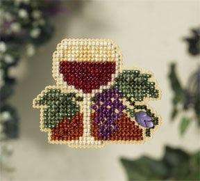 Mill Hill Wine Glass Cross Stitch Kit MH181105
