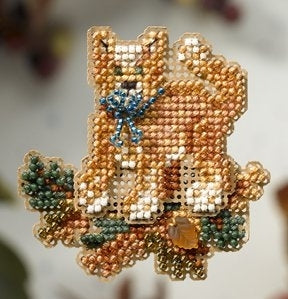 Mill Hill Tabby Cat Cross Stitch Magnet Kit MH18-8203
