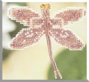 Mill Hill Rose Dragonfly Cross Stitch Kit MHDF5