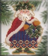 Mill Hill Woodland Santas - Holly & Ivy Santa MHWS9