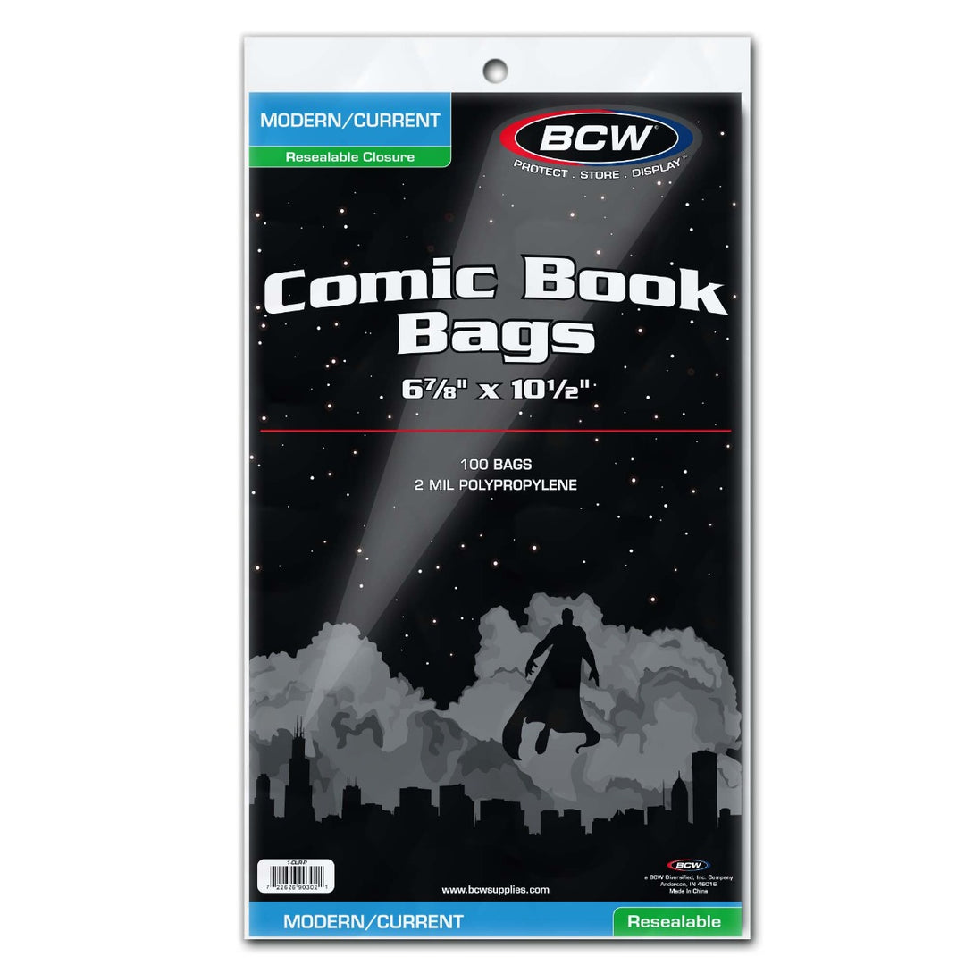 Resealable Current/Modern Comic Bags - Comic Books - Hobby Master - hobbymasterstore