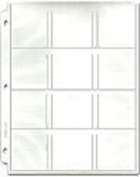 Ultrapro 12-Pocket Platinum Pages with 2-1/8"x2-5/8" Pockets - Matchcover Pages - Hobby Master - hobbymasterstore