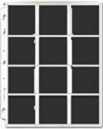 12-Pocket Protective Pages with Backing Cards for Scout Patch Albums - Patch Pages - Hobby Master - hobbymasterstore