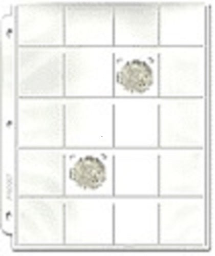 20-Pocket Protective Pages - Coin & Currency Pages - Hobby Master - hobbymasterstore