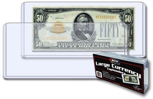 Large Currency Toploaders - Coins & Currency Sleeves & Toploaders - Hobby Master - hobbymasterstore