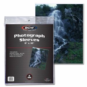 Photograph Soft Sleeves 8" x 10" - Photo sleeves & toploaders - BCW - hobbymasterstore