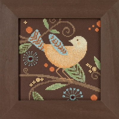 Mill Hill Out on a Limb - Yellow Bird Cross Stitch Kit 2018 Debbie Mumm DM301812