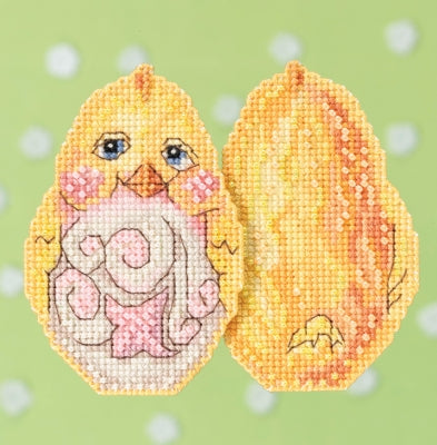 Mill Hill Yellow Chick Cross Stitch Kit designed by Jim Shore JS181712