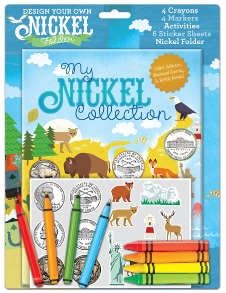 Whitman Design Your Own Nickel Folder - My Nickel Collection for Kids