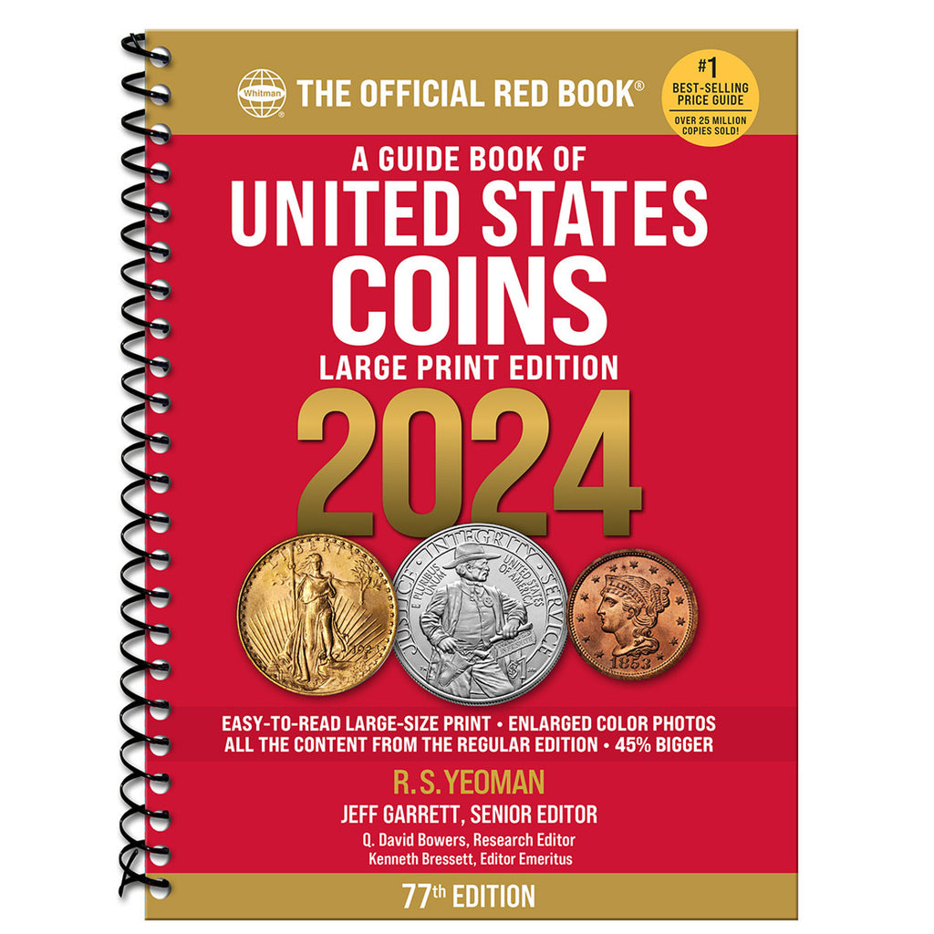 Official 2024 Red Book - A Guide Book of United States Coins - Large Print Edition