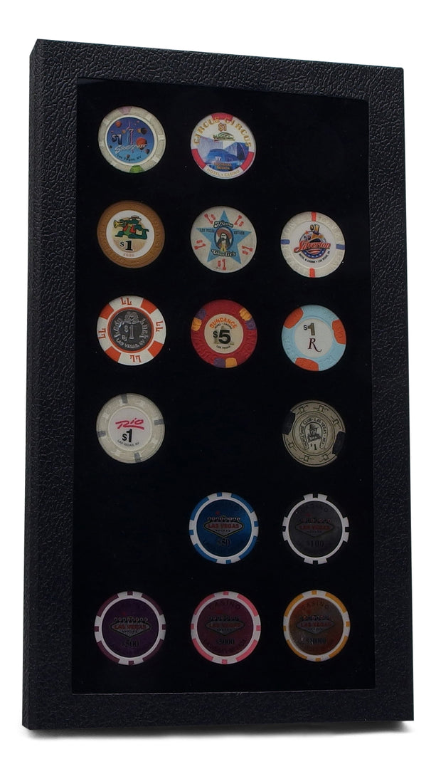 "Pride"Casino Chip Display Case by Hobbymaster - for 1.5" Chips
