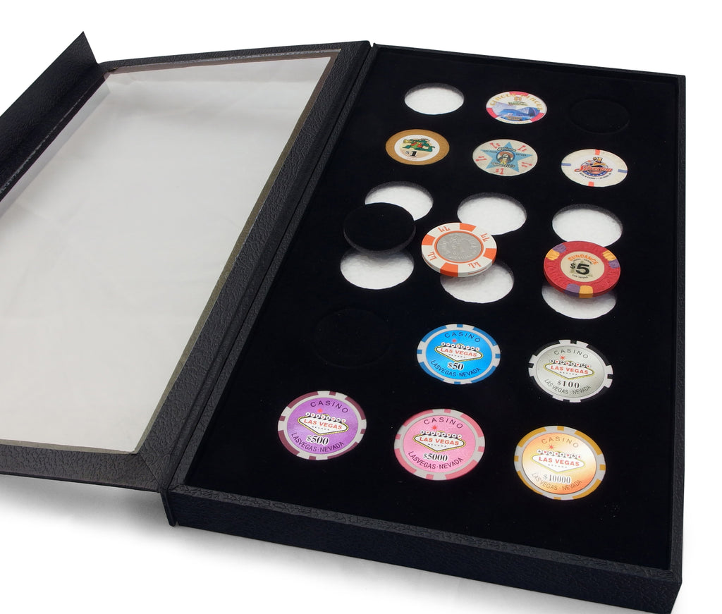 "Pride"Casino Chip Display Case by Hobbymaster - for 1.5" Chips