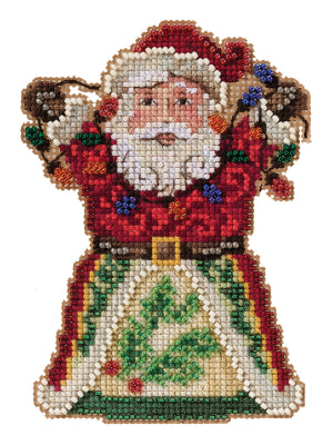 Mill Hill 2021 Jim Shore Santa with Lights Cross Stitch Kit JS202111