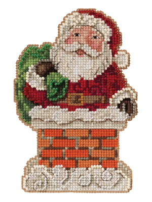 Mill Hill 2021 Jim Shore Santa in Chimney Cross Stitch Kit JS202112