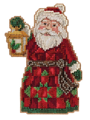 Mill Hill Santa with Lantern Cross Stitch Kit 2021 Jim Shore  JS202113