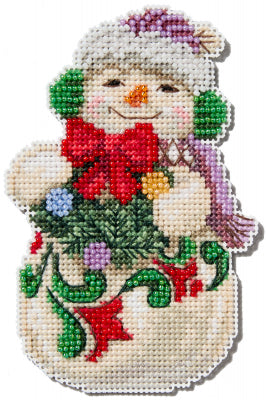 Mill Hill Jim Shore Snowman with Earmuffs Cross Stitch JS202412