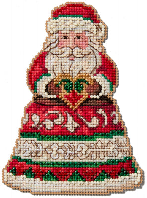 Mill Hill Jim Shore Santa Holding Heart Cross Stitch Kit JS202414