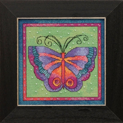 Mill Hill Laurel Burch Butterfly Lime Cross Stitch Kit LB14-1912