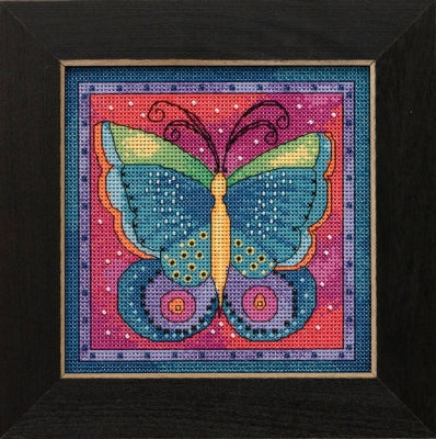 Mill Hill Laurel Burch Butterfly Fuchsia Cross Stitch Kit LB14-1916