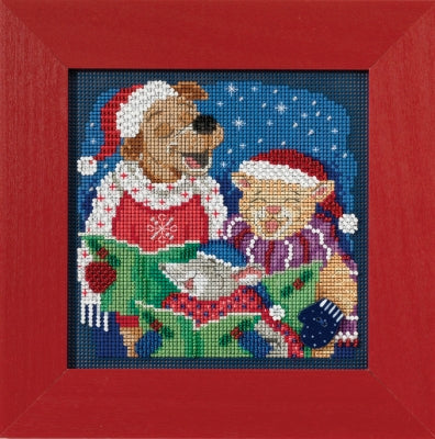Mill Hill Caroling Trio Cross Stitch Kit 2017 Buttons & Beads MH141731