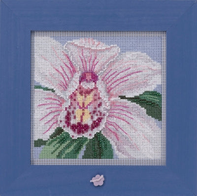 Mill Hill White Orchid Cross Stitch Kit 2020 Buttons & Beads MH142014
