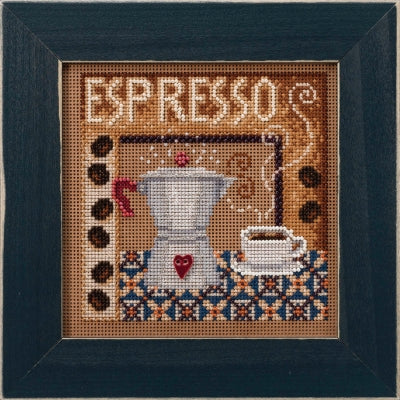 Mill Hill Espresso Cross Stitch Kit 2020 Buttons & Beads MH142024