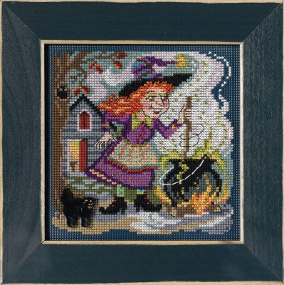 Mill Hill Witch's Brew Cross Stitch Kit 2021 Buttons & Beads MH142121