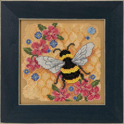 Mill Hill Honey Bee Cross Stitch Kit Buttons & Beads MH142211