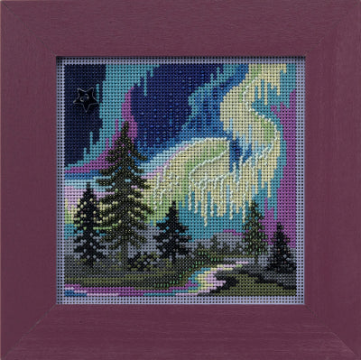 Mill Hill Aurora Borealis Cross Stitch Kit Buttons & Beads MH142231