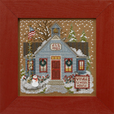 Mill Hill School House Cross Stitch Kit Buttons & Beads MH142236