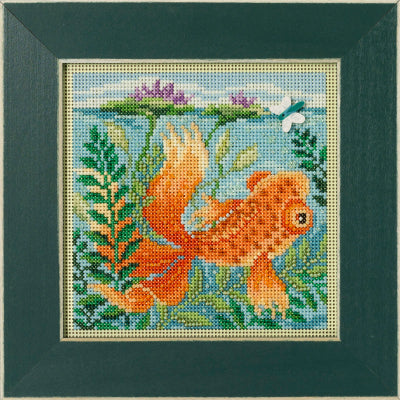 Mill Hill Koi Pond Cross Stitch Kit Buttons & Beads MH142311