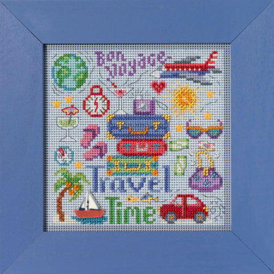 Mill Hill Travel Time Cross Stitch Kit Buttons & Beads MH142314