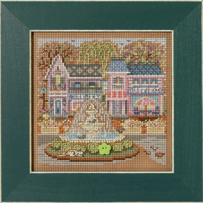 Mill Hill Town Square Cross Stitch Kit Buttons & Beads MH142315