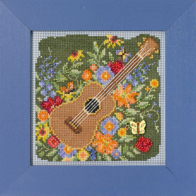 Mill Hill Festive Guitar Cross Stitch Kit Buttons & Beads MH142316